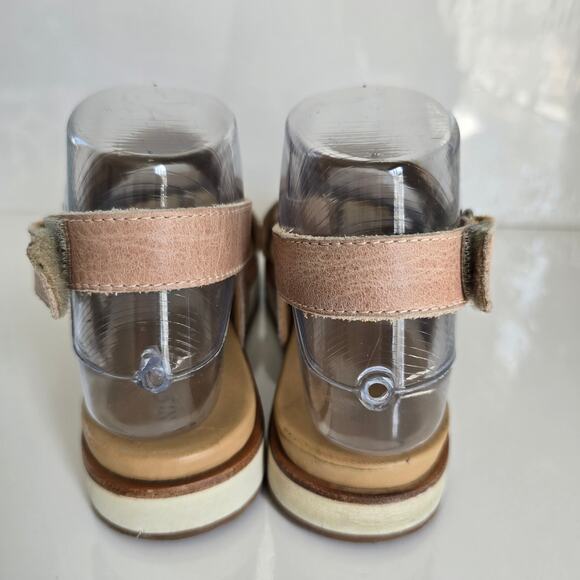 Nisolo Womens Go-To Flatform Sandals 7.5 Almond Strappy Casual Beachy Summer - Picture 7 of 11